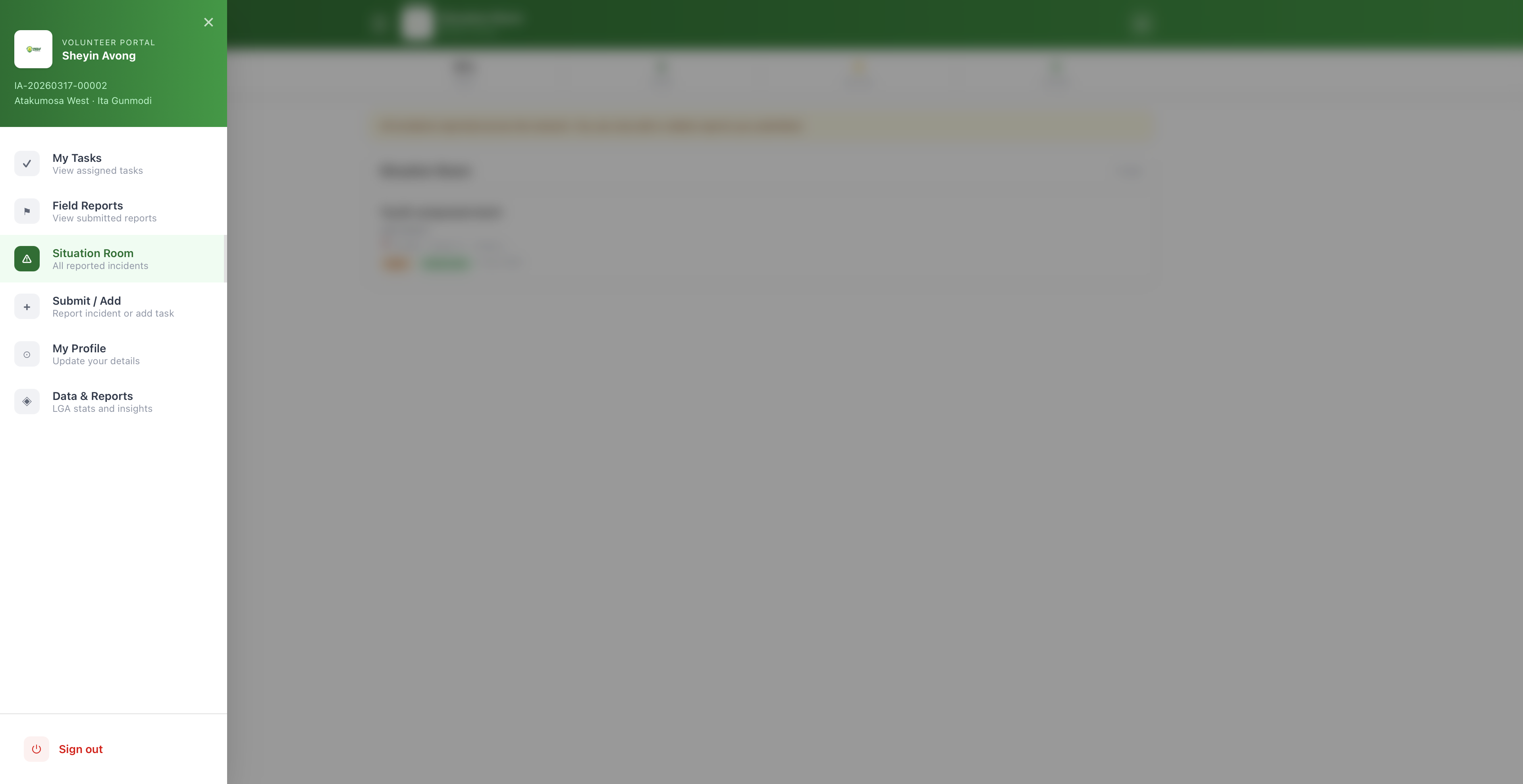 Imole Army volunteer registration portal